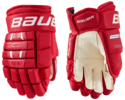 Bauer Pro Series Junior Hockey Gloves -Hockey Gear Shop 1058651 RED