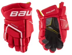 Bauer Supreme Ultrasonic Youth Hockey Gloves -Hockey Gear Shop 1058655 RED