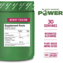 Biosteel Plant Amino Power (210g) -Hockey Gear Shop BIO SuppFacts PlantAminoPower BerryFusion 30Servings LAB RGB 883309532744 1194x e0a68866 777c 492a 9850 14a53e0efbfb