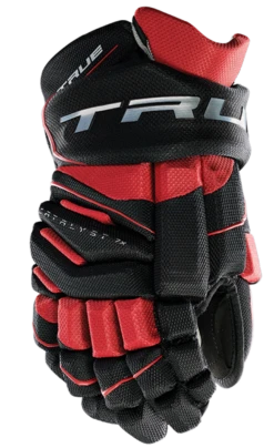 True Hockey True Catalyst 7X Junior Hockey Gloves -Hockey Gear Shop CT7xGlove Black Red 1