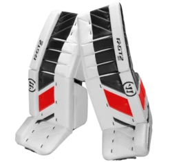 Warrior Ritual GT2 Senior Goalie Pads (w/ Knee Pads) -Hockey Gear Shop warrior ritual gt2 senior goalie pads white black red